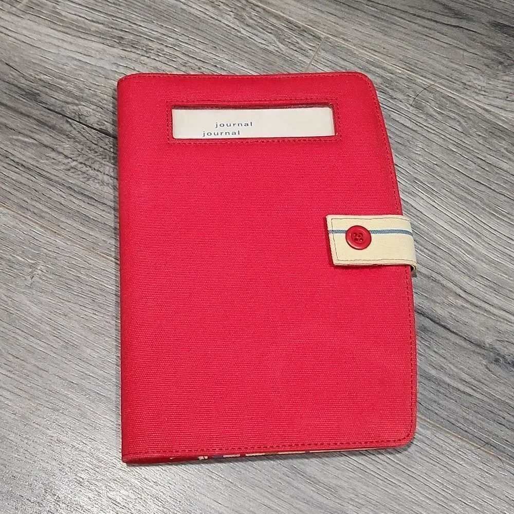 GUC Canvas VTG Red Journal Book